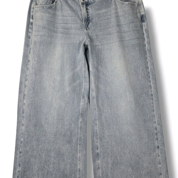Halara Jean Wide Leg Flex Denim Women's Size Large Tall - Picture 5 of 15